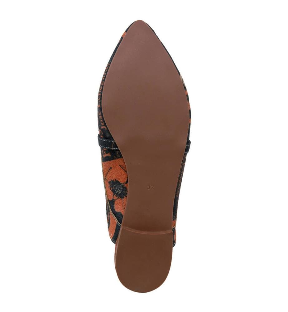 Chaussons en cuir végétalien noir - Folly or Saintliness Design