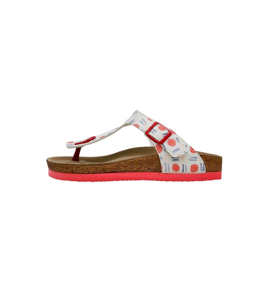 Flip-Flops Roter Fisch Blauer Fisch Tasarim - Multicolor