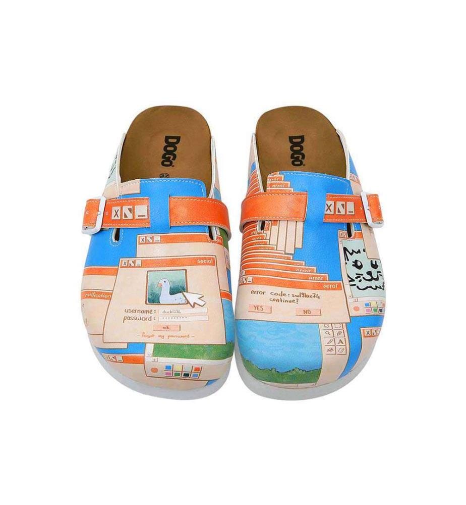 Vegane Leder Pantoffeln Multicolor - Fehlercode