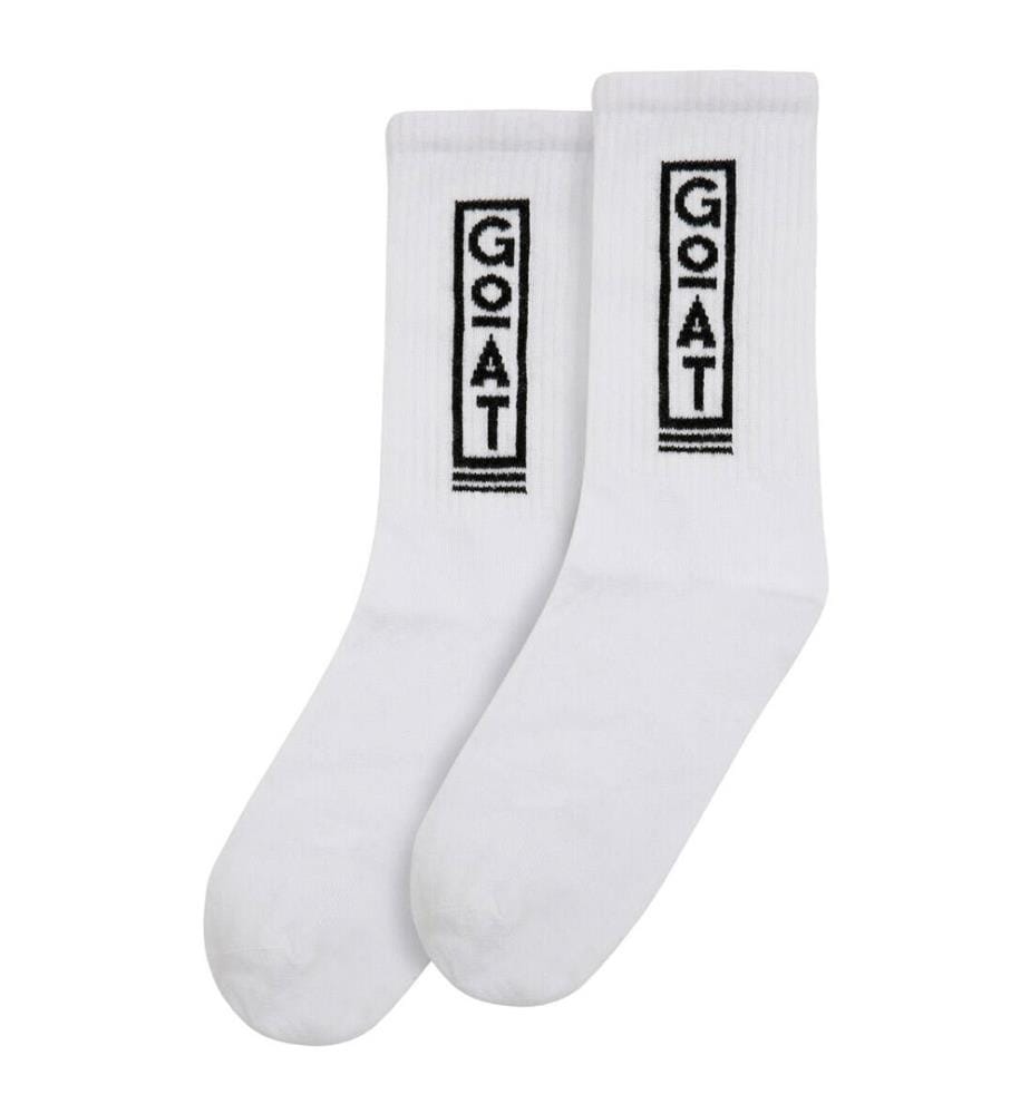 Chaussettes Blanches Végétaliennes - Motif chèvre