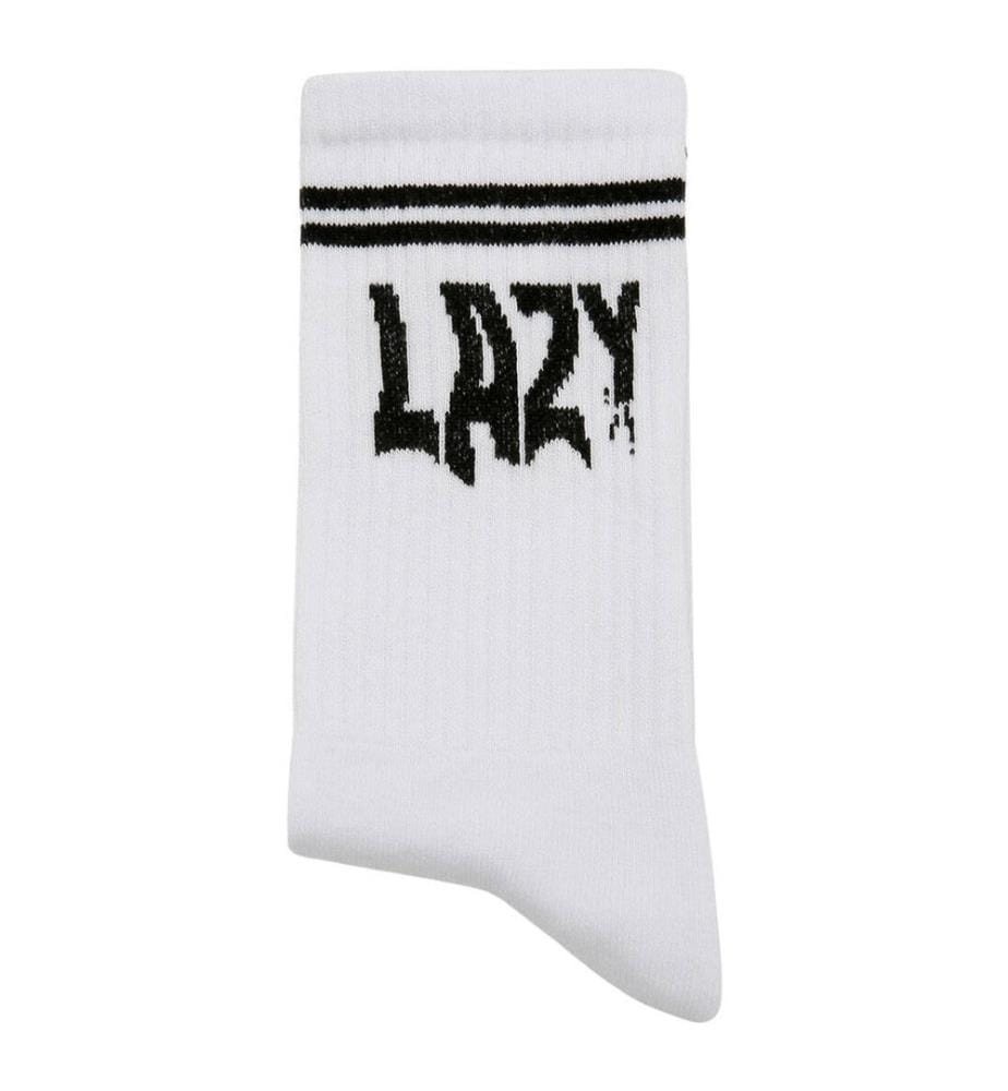 Vegane weisse Socken - Lazy Design
