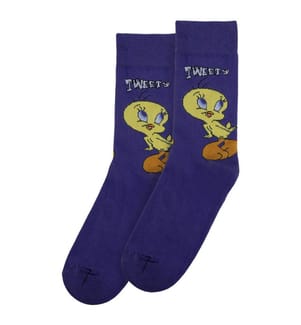 Chaussettes bleues Végétaliennes - Warner Bros Tweety Classic Design