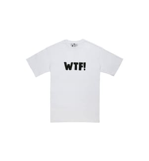 Veganes weisses T-Shirt - WTF Design