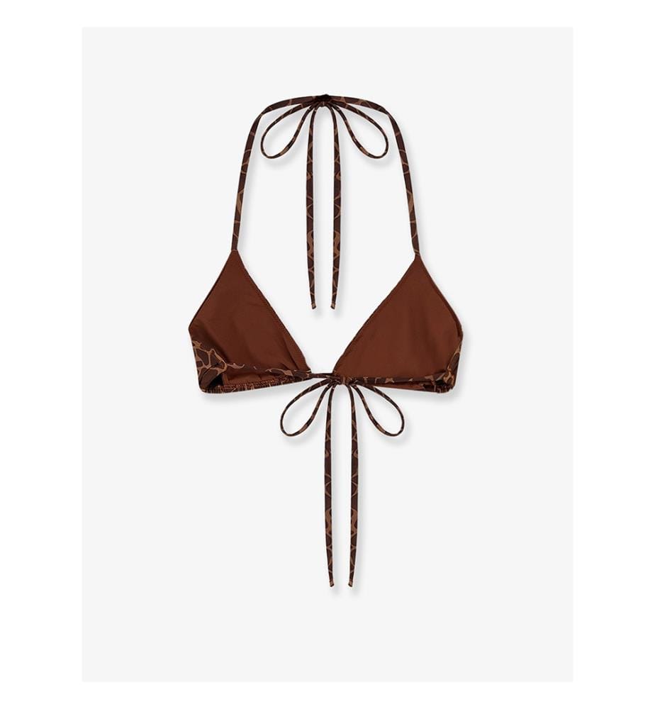 Leah Bikinioberteil aus Nylon - Braun