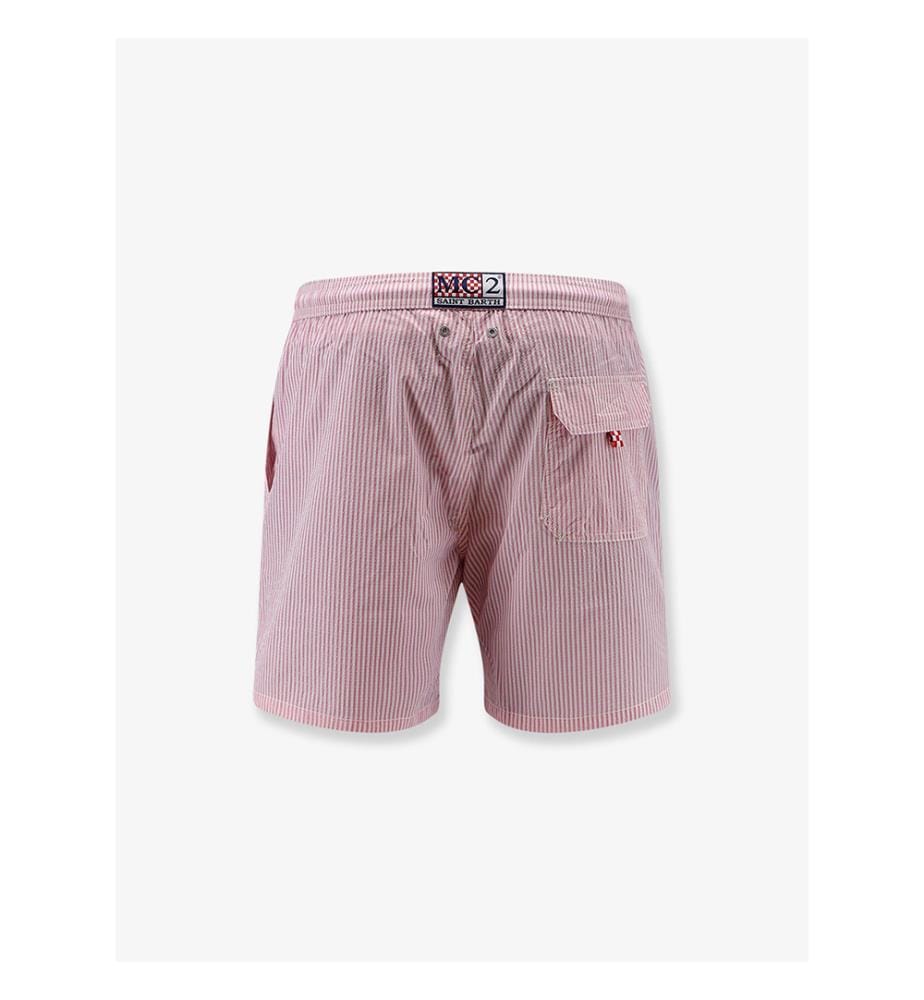 Patmos swim trunks with striped motif - Pink