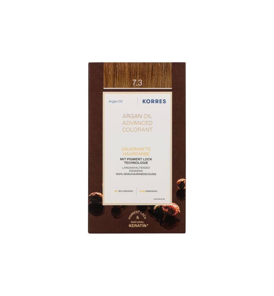 KORRES - Permanente Haarfarbe Argan Oil 7.3 Goldblond 145 ml
