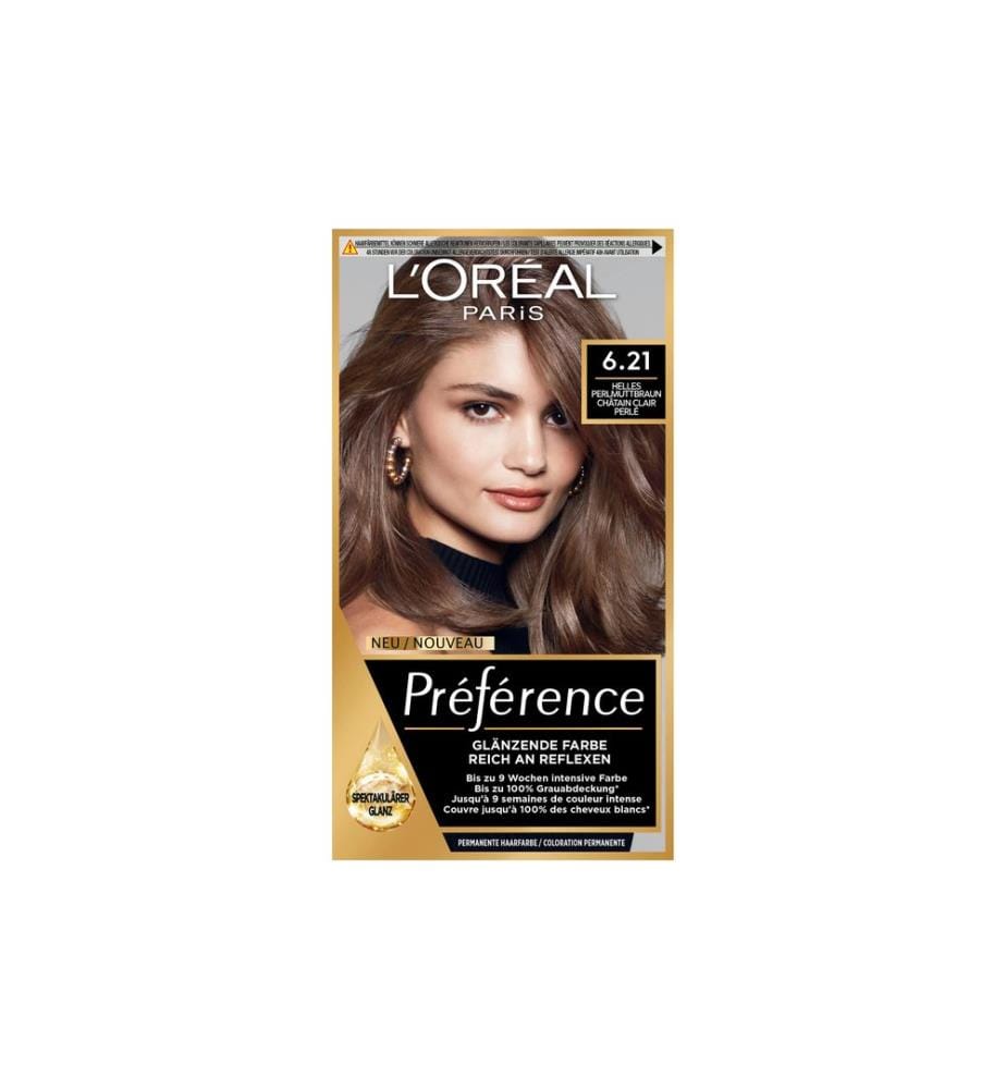L'Oréal Paris - Préférence 6.21 Helles Perlmuttbraun/Châtain clair perlé