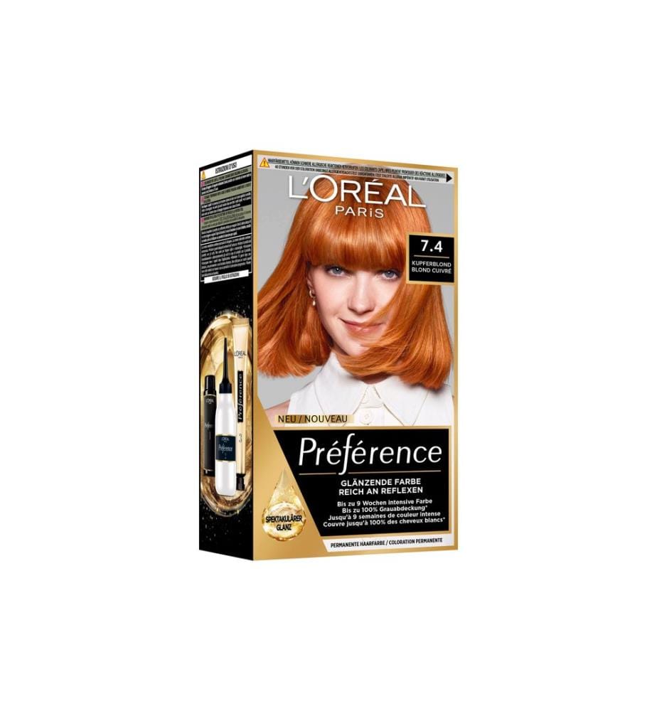 L'Oréal Paris - Préférence 7.4 Kupferblond/Blond cuivré 1 Stück