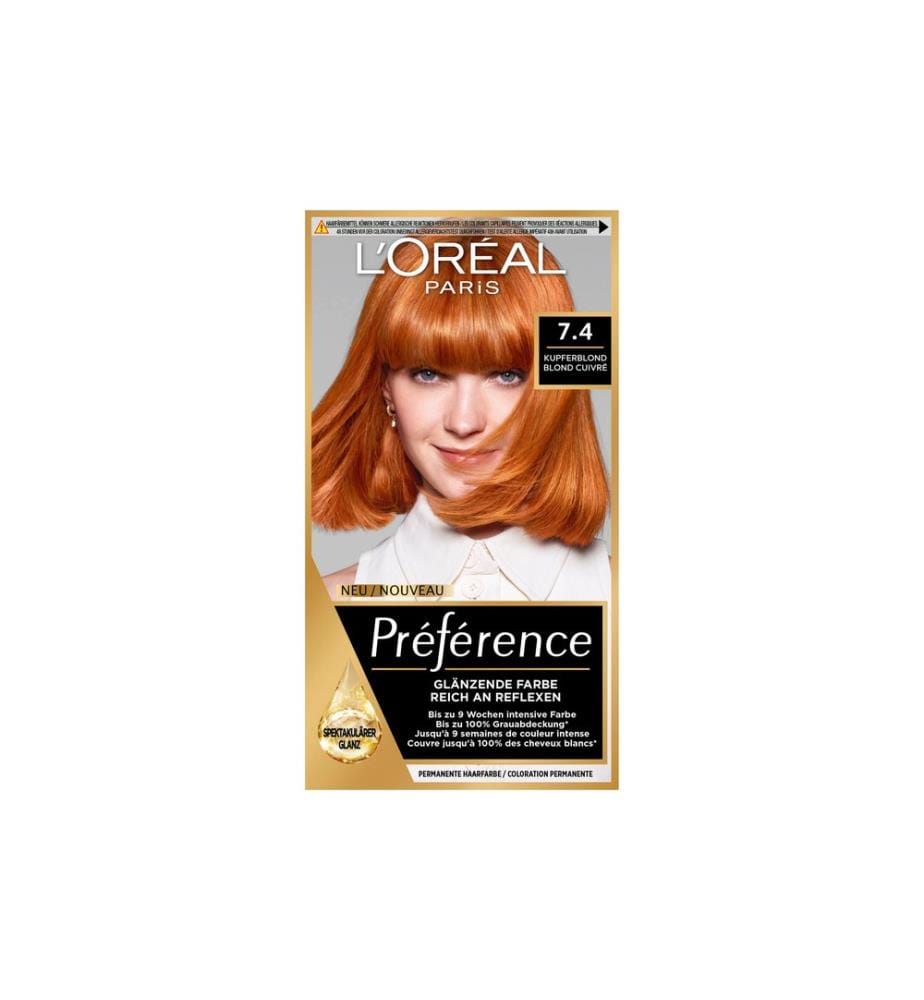 L'Oréal Paris - Préférence 7.4 Kupferblond/Blond cuivré 1 Stück
