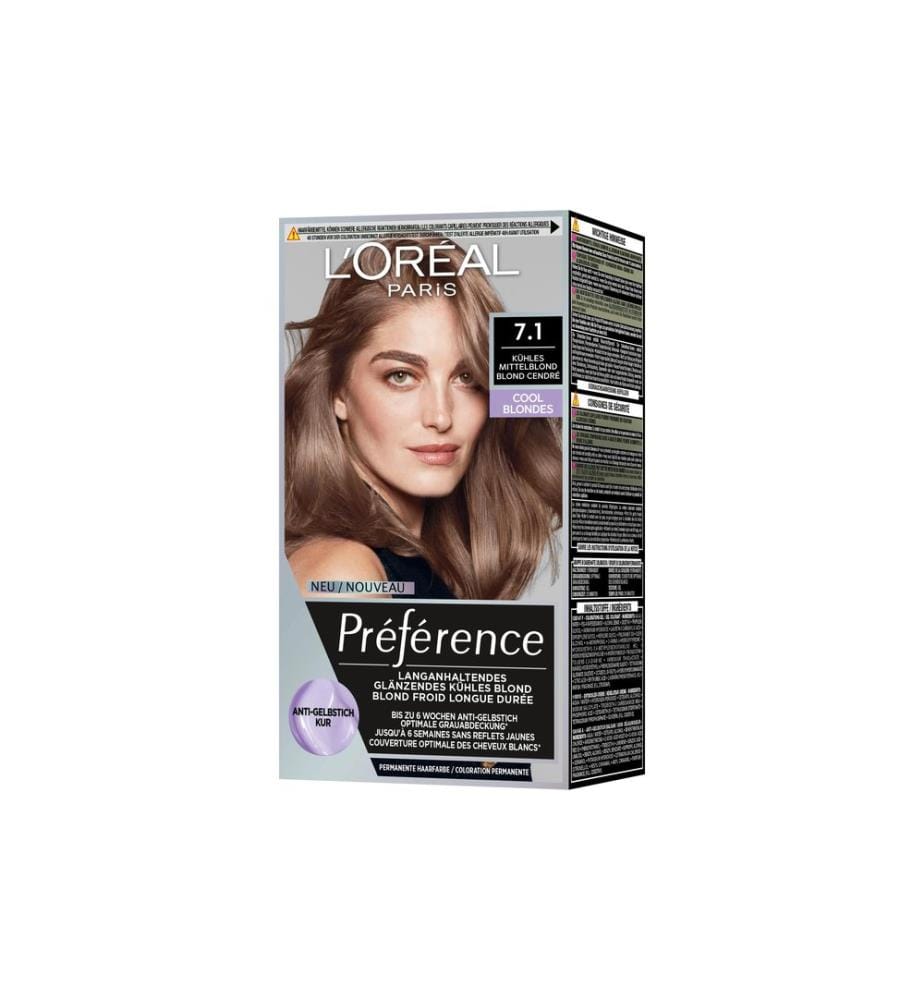 L'Oréal Paris - Préférence Cool Blondes 7.1 Kühles Mittelblond/Blond cendré