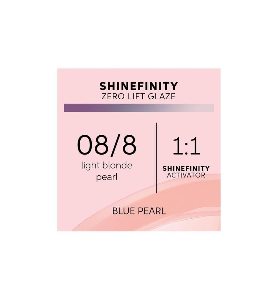 wella - Haartönung Shinefinity Zero Lift Glaze 08/8 Blue Pearl 60 ml
