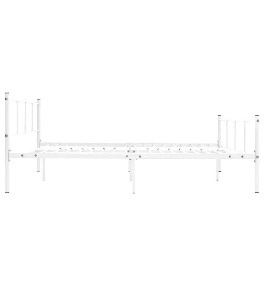 Bettgestell Weiss Metall 120x200 cm