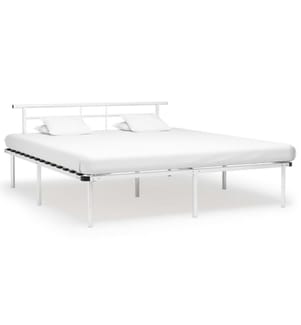 Bettgestell Weiss Metall 180x200 cm