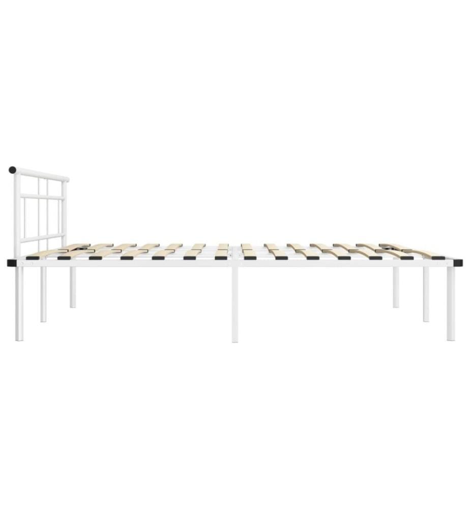 Bettgestell Weiss Metall 180x200 cm