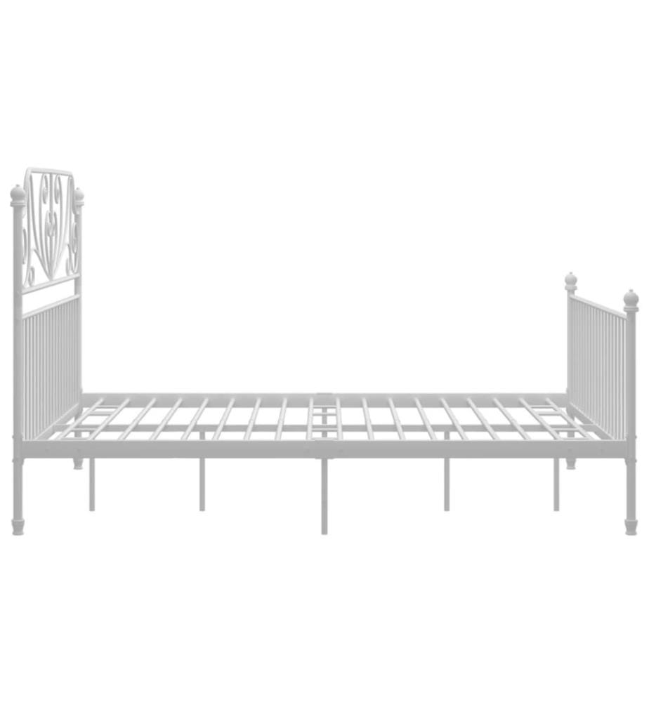 Bettgestell Weiss Metall 160x200 cm