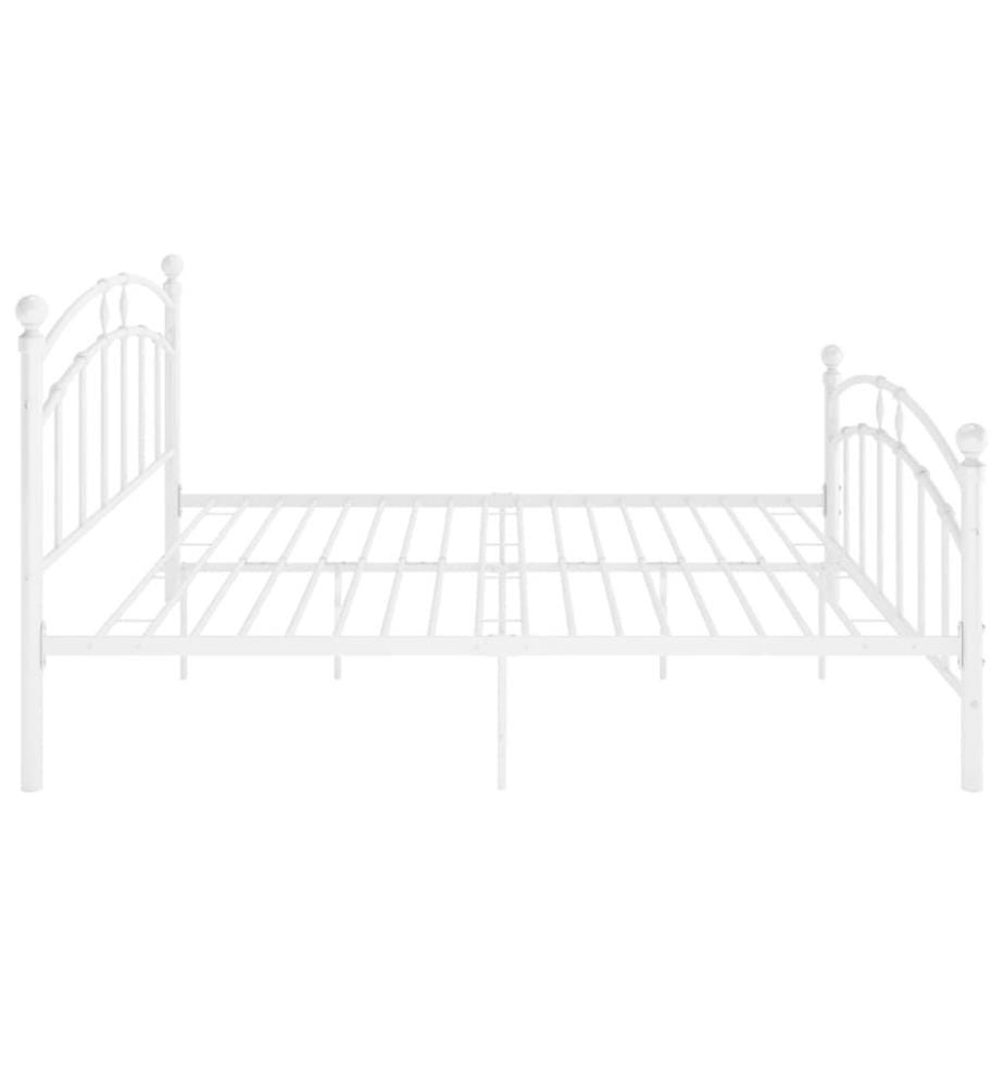 Bettgestell Weiss Metall 160x200 cm