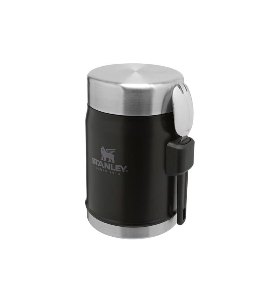 Stanley 1913 - Récipient alimentaire isotherme Legendary Food Jar + Spork 0.4 l, Black