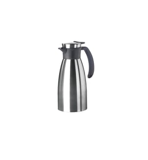 EMSA - Thermoskanne Soft Grip 1000 ml, Schwarz/Silber