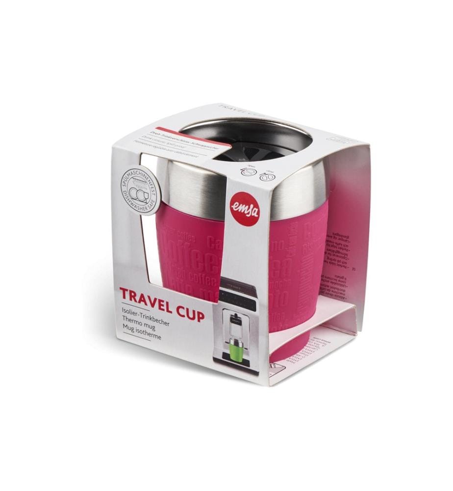 EMSA - Thermobecher Travel Cup 200 ml, Himbeer