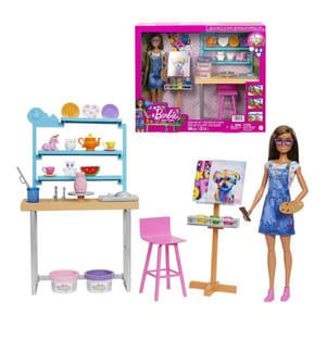 Barbie-Puppe Coffret Atelier artistique