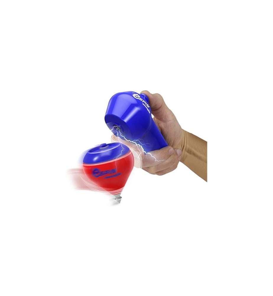 E-SPIN Jeu de 2 toupies avec lanceur électrique Chicos