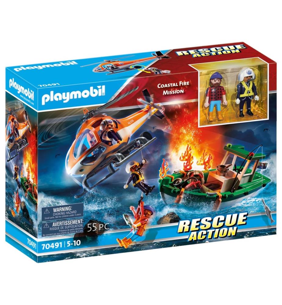 70491 Playmobil Rescue Action Coastal Fire Mission