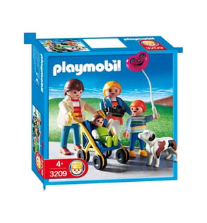 Playmobil 3209 city life der Familienspaziergang mit Kinderwagen Hund und Kinder
