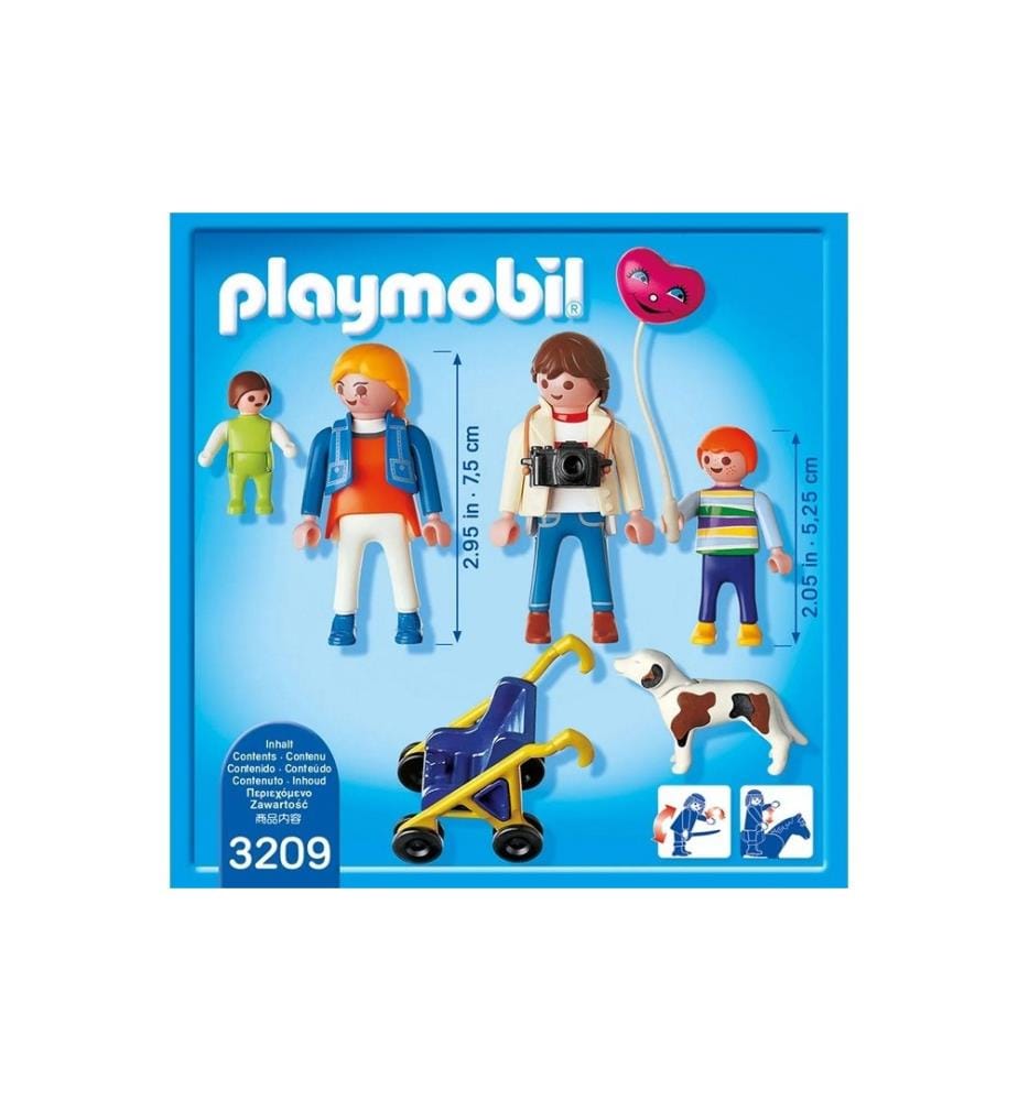 Playmobil 3209 city life der Familienspaziergang mit Kinderwagen Hund und Kinder