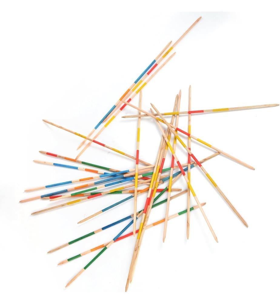 Mikado géant 25pcs, bâtons 80xØ1,2cm, eucalyptus