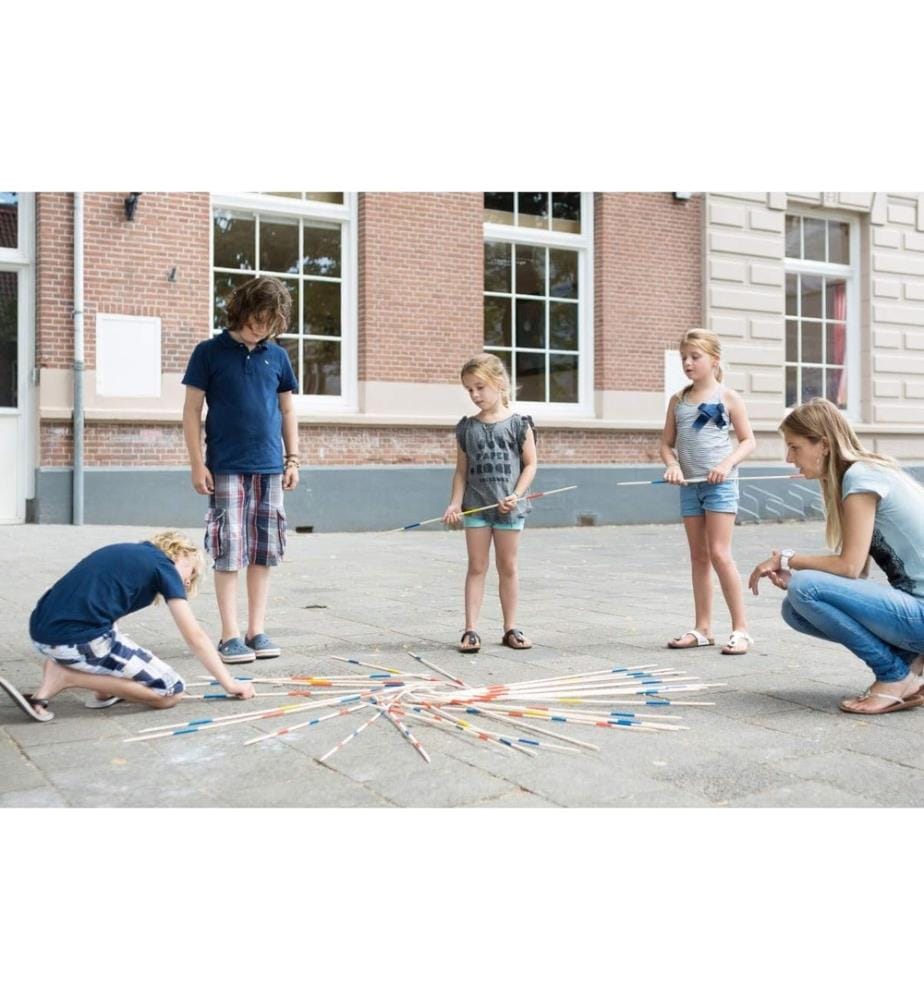 Mikado géant 25pcs, bâtons 80xØ1,2cm, eucalyptus
