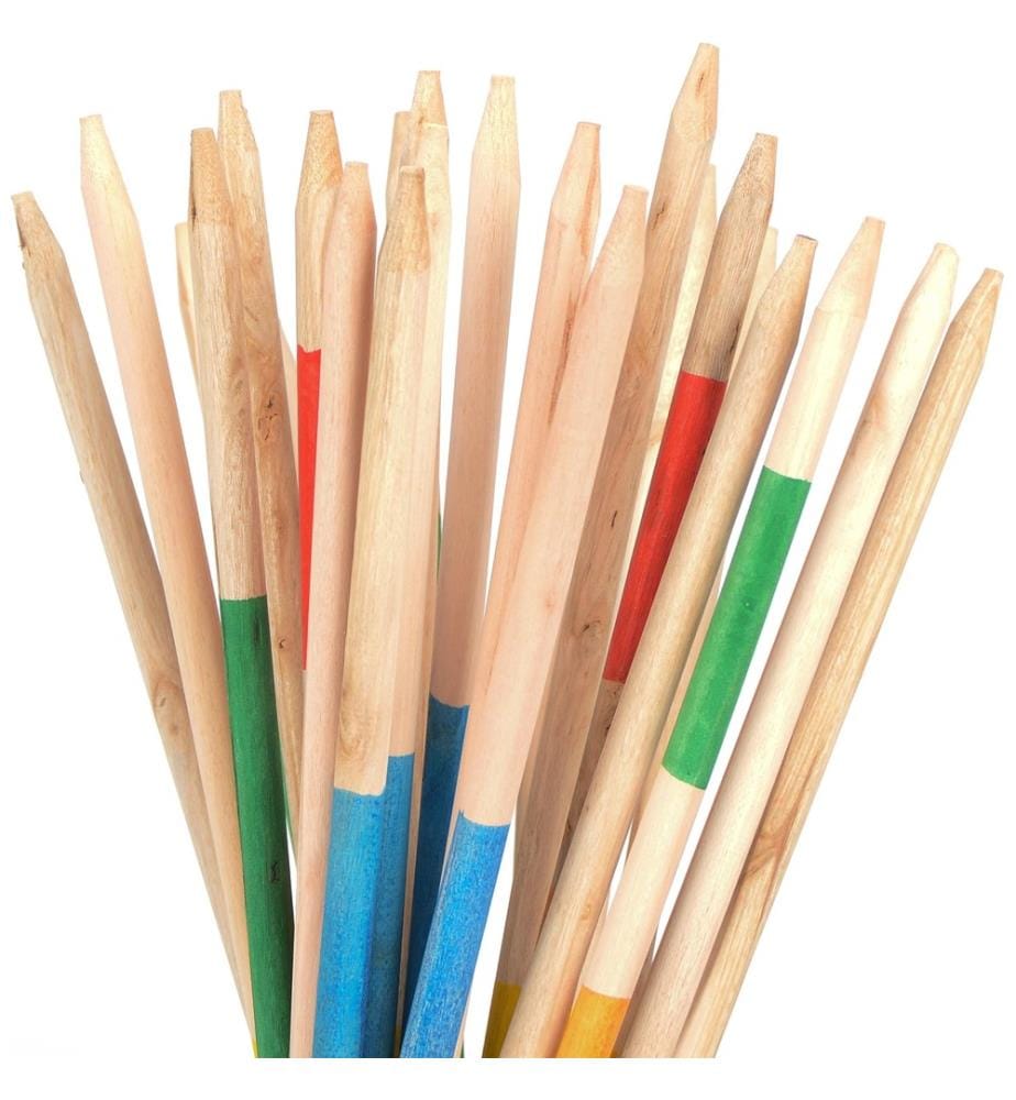 Mikado géant 25pcs, bâtons 80xØ1,2cm, eucalyptus