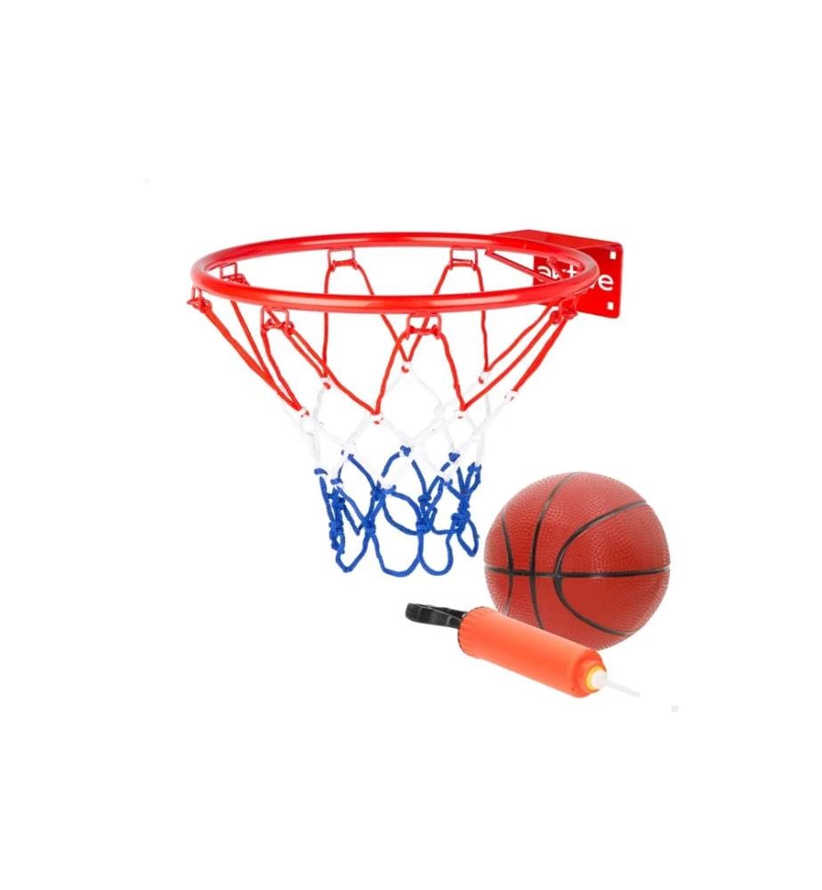 Basketballkorb zum Aufhängen, 32 x 27 cm – Miniball,Befestigungssystem und Pumpe