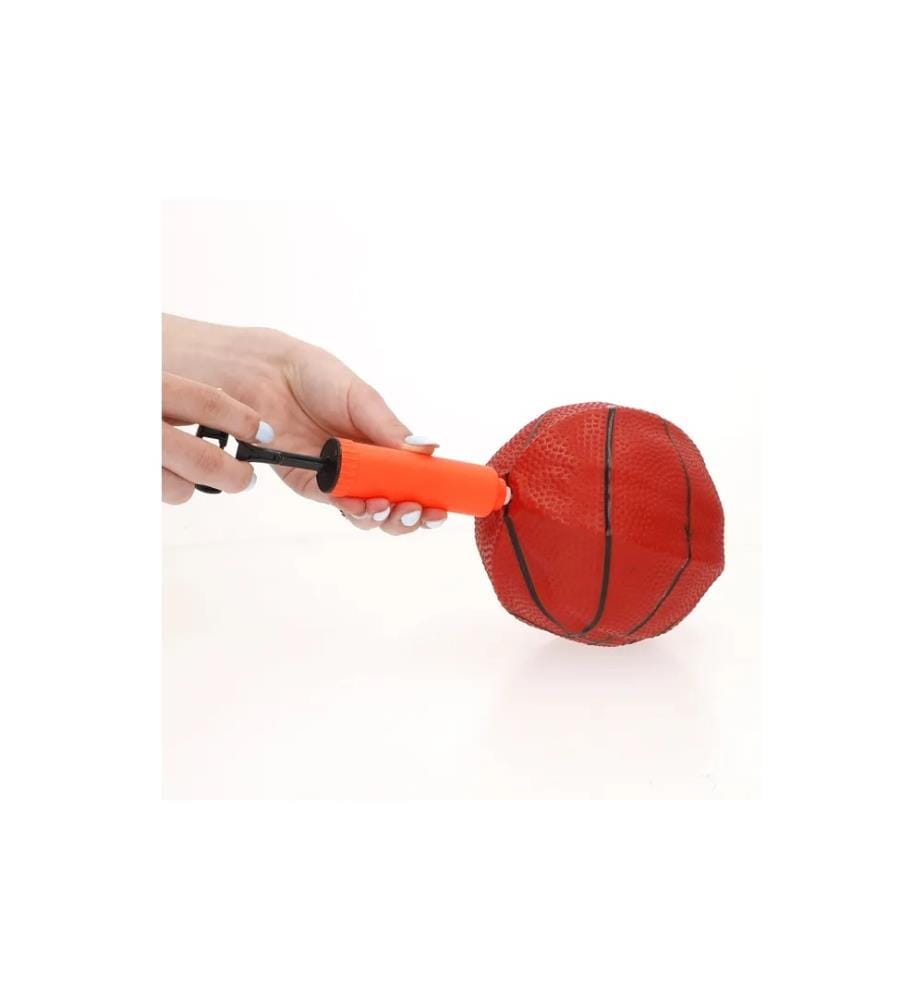 Basketballkorb zum Aufhängen, 32 x 27 cm – Miniball,Befestigungssystem und Pumpe
