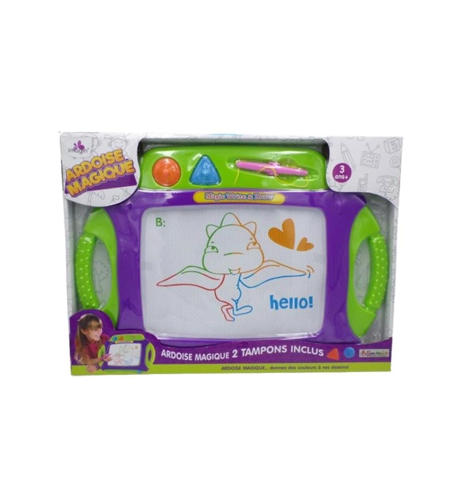 Ardesia magica - Disegni multicolori - Con 2 timbri - Espositore 46X33X4Cm