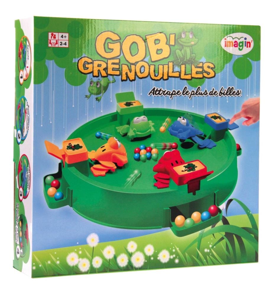Jeu de grenouilles attrape billes 32x32x7cm