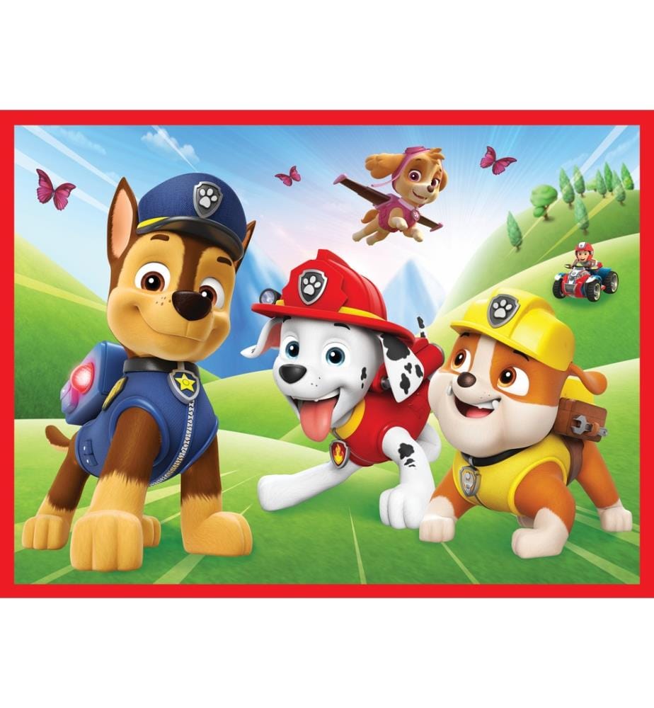 2Xpuzzles + Memos Pat'Patrouille, Die Hunde In Aktion - 30 Und 48Stück + Memos 24 Karten - 3 Jahre +