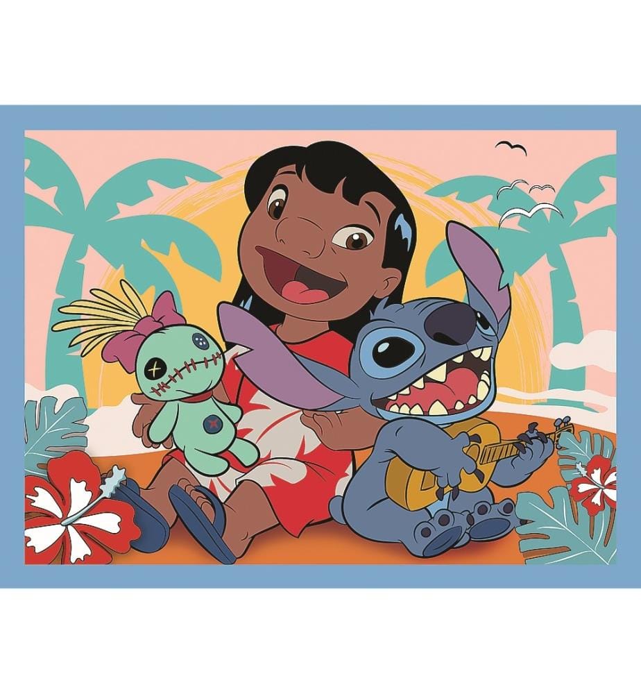 2xPUZZLES + MEMOS Lilo & Stitch - 30 et 48pcs + Mémos 24 cartes - 3 ANS +