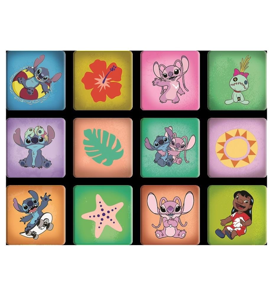 2xPUZZLES + MEMOS Lilo & Stitch - 30 et 48pcs + Mémos 24 cartes - 3 ANS +