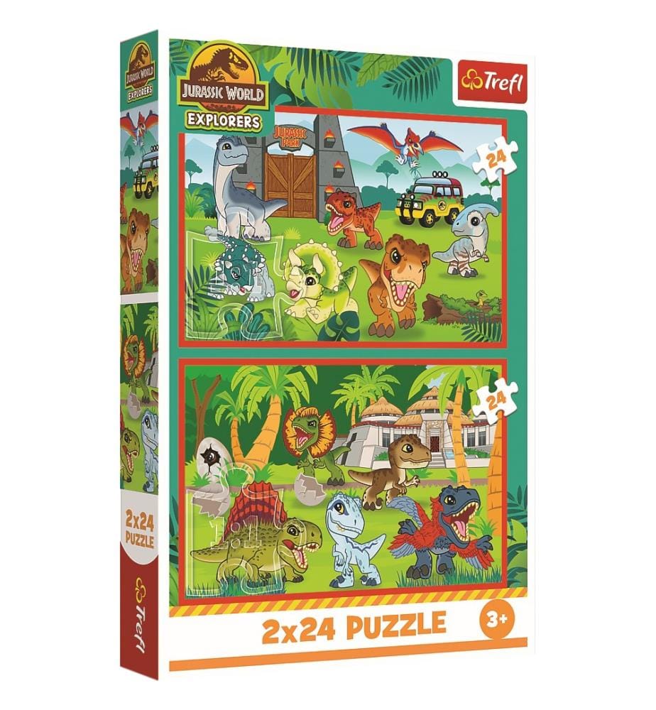 JURASSIC WORLD - Petits dinosaures - 2x24pcs - 3ANS +
