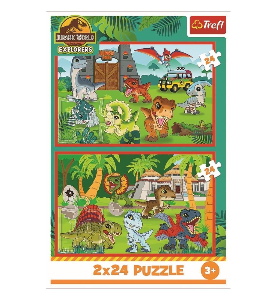 JURASSIC WORLD - Petits dinosaures - 2x24pcs - 3ANS +