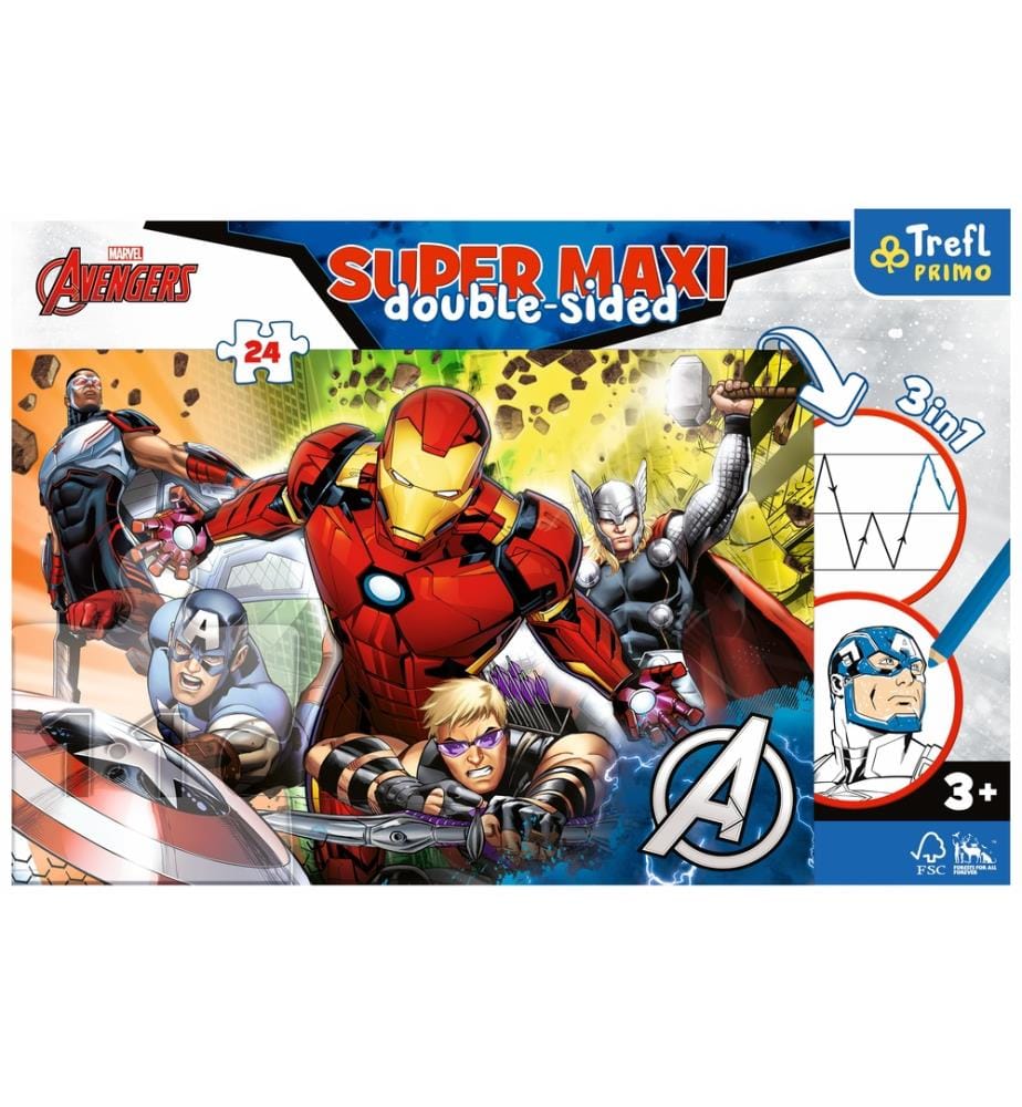 Avengers Die Stärke der Avengers - Super Maxi 3 In 1 - 3 Jahre + -