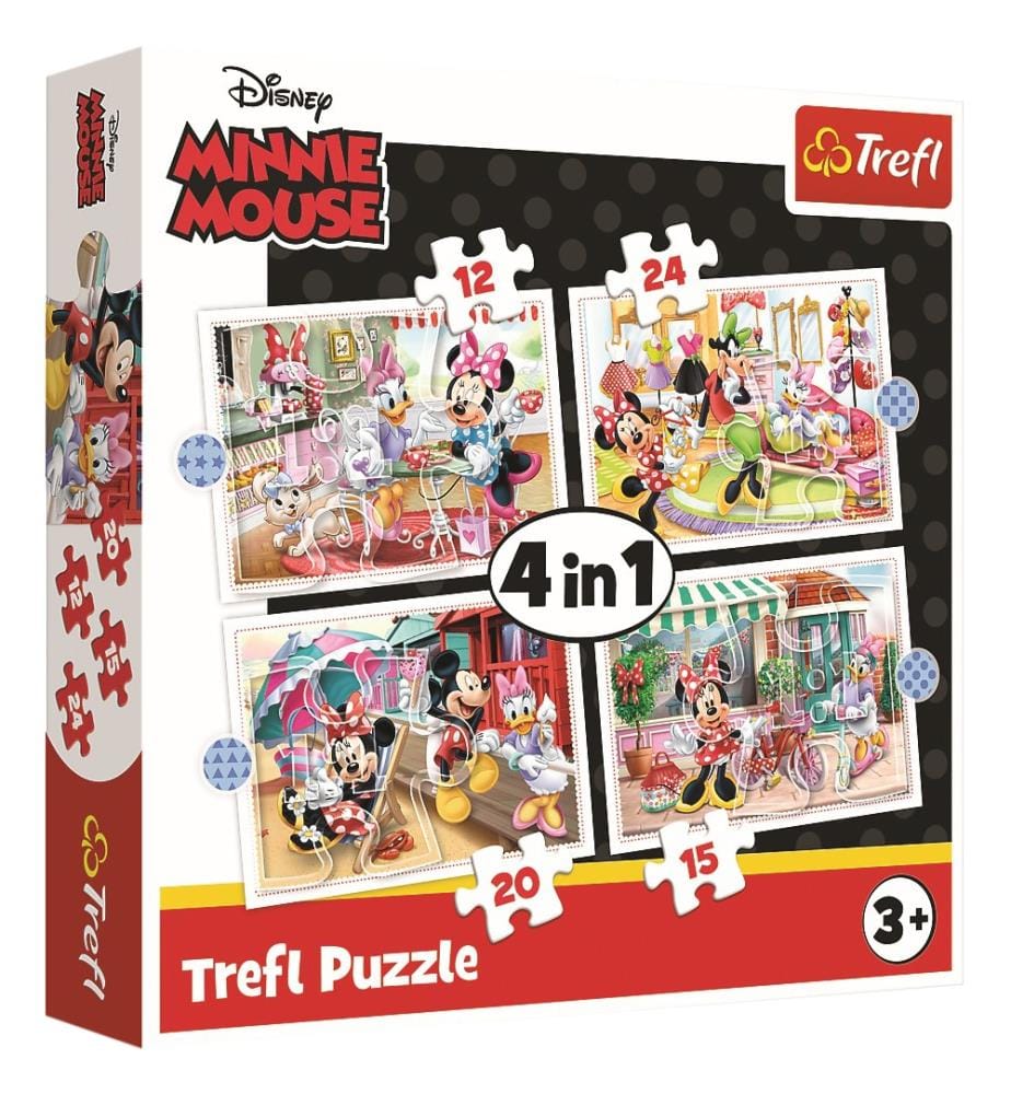 DISNEY - Minnie und ihre Freunde - 4 in 1 Puzzles - 4ANS +