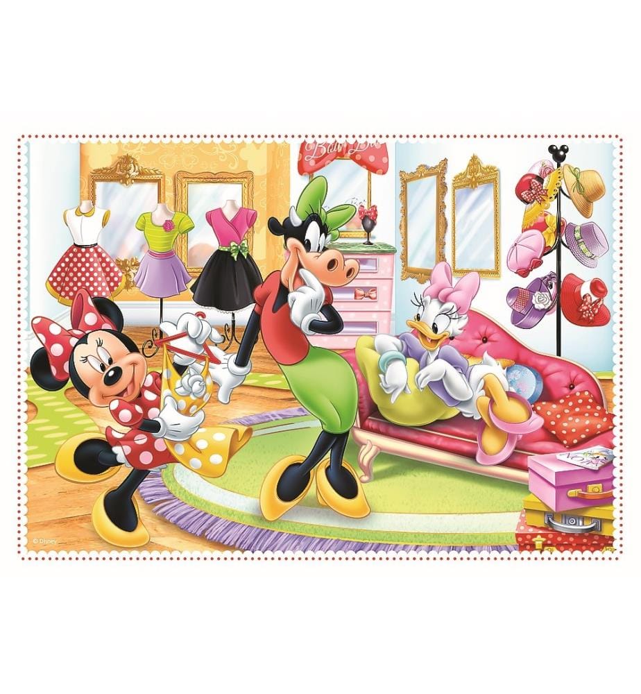 DISNEY - Minnie und ihre Freunde - 4 in 1 Puzzles - 4ANS +