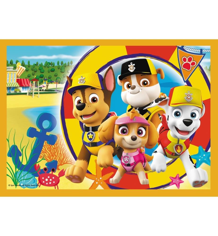 PAT PATROUILLE - Die Ferien der Patrouille - 4 IN 1 Puzzle - 4ANS+ - 35/48/54/70