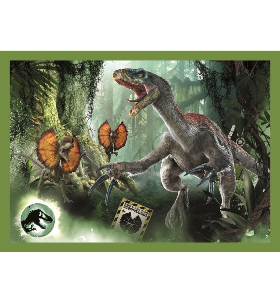 JURASSIC WORLD Die bedrohlichen Dinosaurier - 4-in-1-Puzzle (35, 48, 54, 70) - 4 JAHRE +