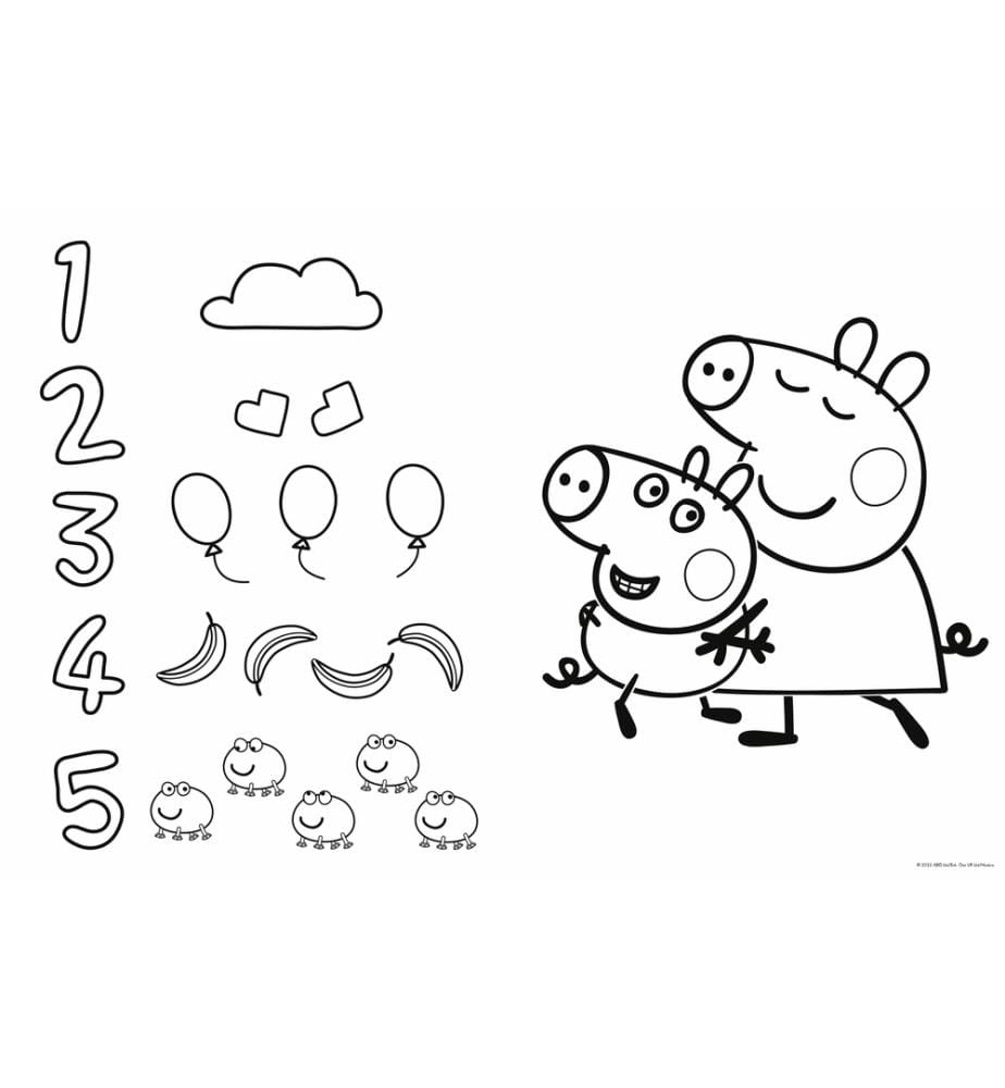 PEPPA PIG Treffen mit der fröhlichen Peppa - Super Giant 3 in 1 - 2JAHRE + -