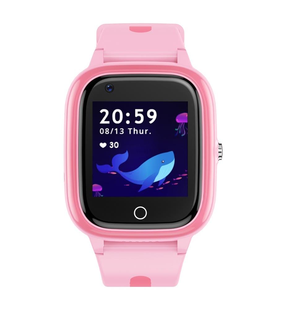 4G GPS Kids MANIA Connected Watch - Inklusive SIM-Karte GPS+LBS+WiFi-Positionierung mit der SeTracker2 App - Farbe Pink