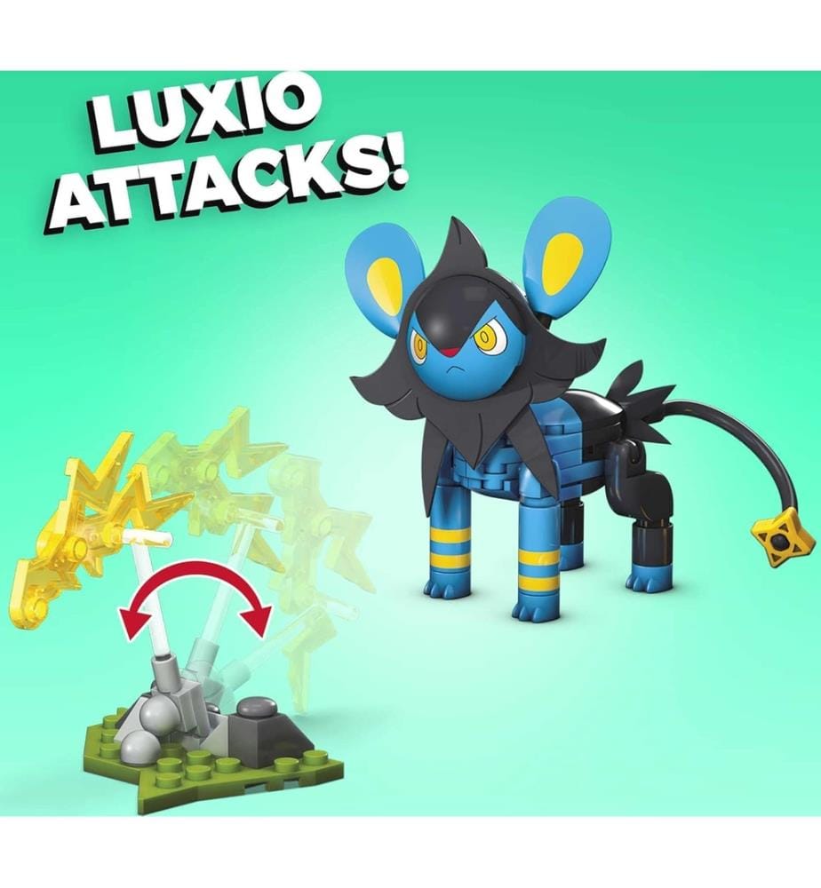 MATTEL MEGA BAUEN Pokémon Power Luxio zum Bauen 67 Stück - -