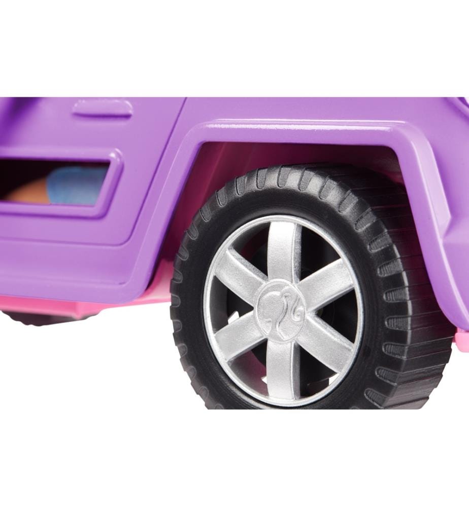 MATTEL Barbie Auto Buggy Cabrio, Geländewagen Violett, Blau und Pink