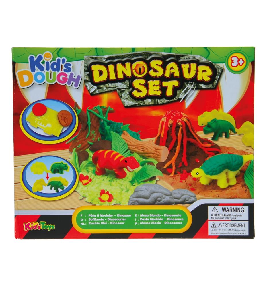 Dinosaurier Knetset4 Töpfe Knetmasse und zahlreiche Formen
